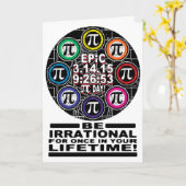 Ultieme herinnering voor epic Pi Day Symbols Kaart (Gele Bloem)