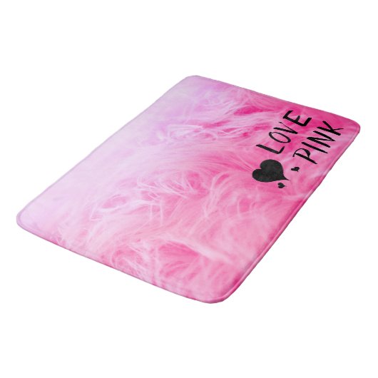 Ultieme hot-roze Fuzzy Faux Fur Badmat (Gekanteld)