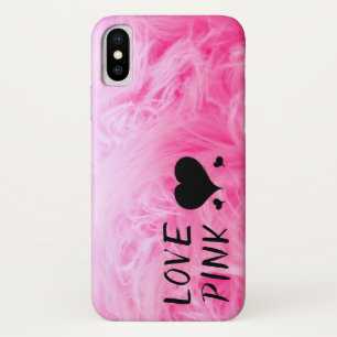 Ultieme hot-roze Fuzzy Faux Fur Case-Mate iPhone Case