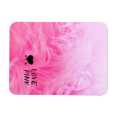 Ultieme hot-roze Fuzzy Faux Fur Magneet (Horizontaal)