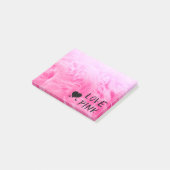 Ultieme hot-roze Fuzzy Faux Fur Post-it® Notes (Schuin)