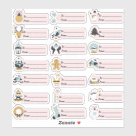 ULTIEME KERSTCADEAU TAGS VARIËTEIT PACK 21PC SET STICKER