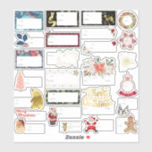 Ultieme kerstcadeautjes voor gevarieerdheid 26pc-s sticker (Vel)