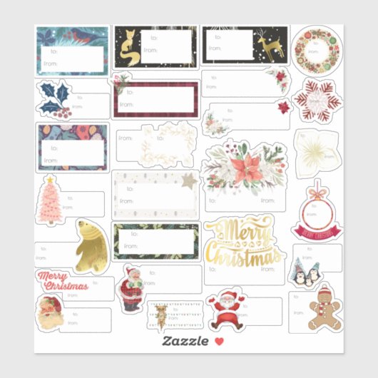 Ultieme kerstcadeautjes voor gevarieerdheid 26pc-s sticker (Vel)