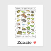 Ultieme kikkergids Funny Frog Lover Frog Eigenaar Sticker (Vel)