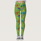 Ultieme kikkergids - Zes regenboogkikkers Leggings (Voorkant)