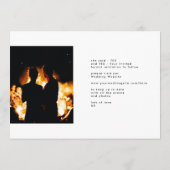 Ultieme | Modern Gray Forever Foto Silver Foil Save The Date (Achterkant)