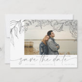 Ultieme | Moderne grijze forever multi-foto's Save The Date (Voorkant)