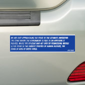 Ultieme overheidsinversie (Rand) Bumpersticker (Op auto)