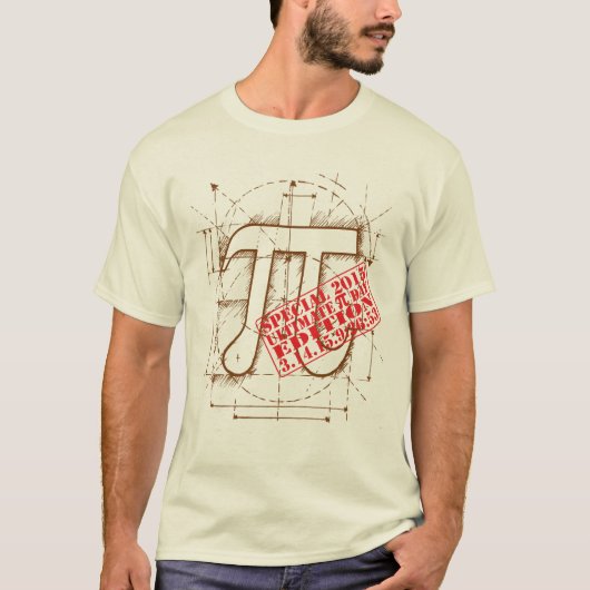 Ultieme Pi Day 2015 Special Edition T-shirt (Voorkant)