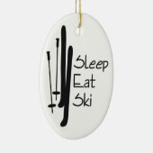 *** ULTIEME SKI-LOVER** KERAMISCH ORNAMENT (Rechts)