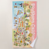 Ultieme SoCal Sunset Beach handdoek (Voorkant)