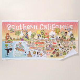 Ultieme SoCal Sunset Beach handdoek