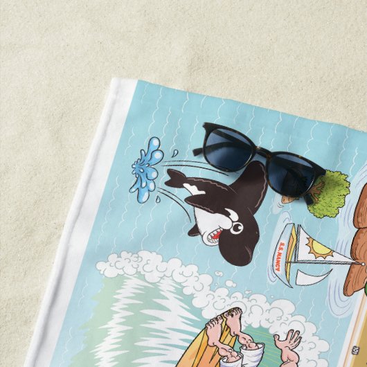 Ultieme SoCal Sunset Beach handdoek (In situ)