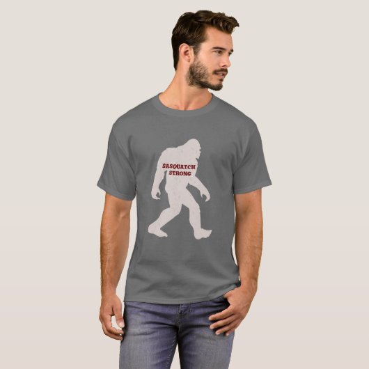 Ultieme Sterke en Grappige Vibes, Bigfoot Sasquatc T-shirt (Voorkant volledig)