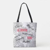 Ultieme, stijlvolle, moderne, milieuvriendelijke k tote bag (Achterkant)