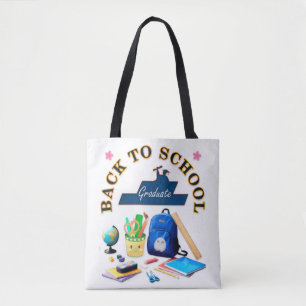 ultieme terug-naar-school uitstraling tote bag