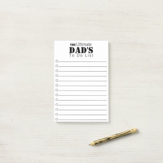 Ultieme vader om lijst te maken post-it® notes (Op bureau)