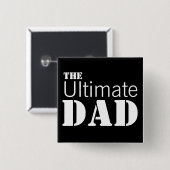 Ultieme vader vierkante button 5,1 cm (Voorkant /achterkant)