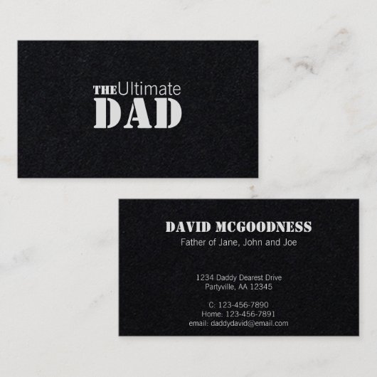 Ultieme vader visitekaartje (Voorkant / Achterkant)