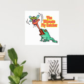 ultieme vliegenvanger grappige kikker poster (Thuiskantoor)