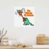 ultieme vliegenvanger grappige kikker poster (Keuken)