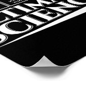 Ultieme Wetenschap Frisbee Disc Golf Hobby Liefheb Poster (Hoek)