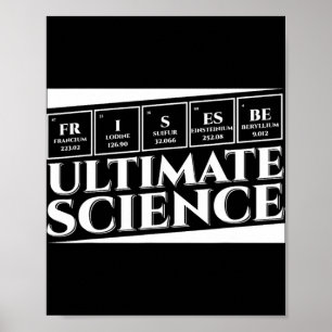 Ultieme Wetenschap Frisbee Disc Golf Hobby Liefheb Poster