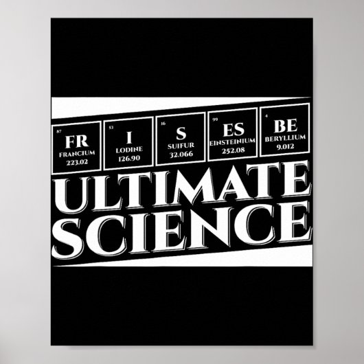 Ultieme Wetenschap Frisbee Disc Golf Hobby Liefheb Poster (Voorkant)