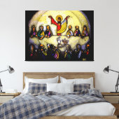 ÚLTIMA CENA LAST SUPPER Mix, tinta y acrilicos Canvas Afdruk (Insitu (Slaapkamer))