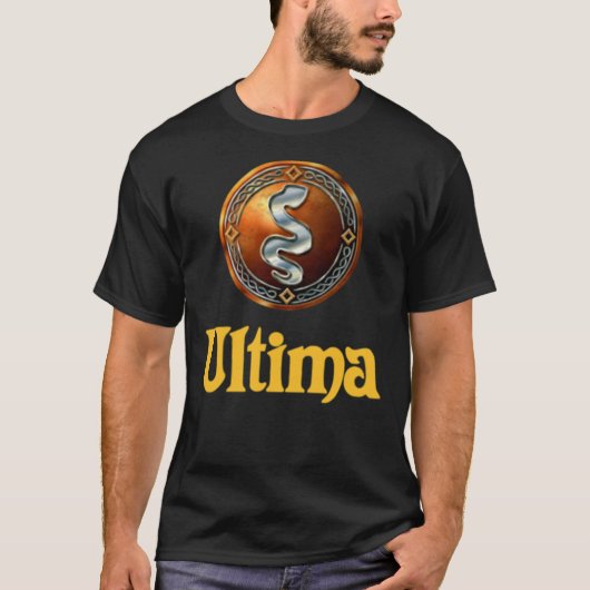 Ultima Logo serpent Black Gate Essential T-Shirt (Voorkant)
