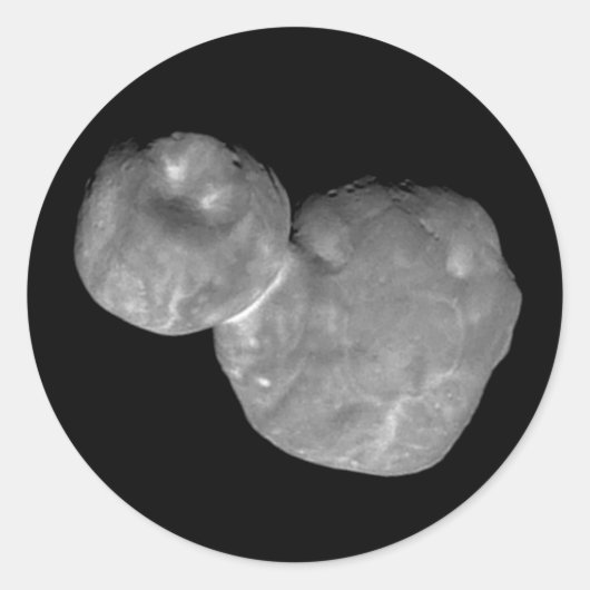 Ultima Thule Arrokoth Kuiper Belt Object Ronde Sticker (Voorkant)
