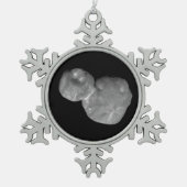 Ultima Thule Arrokoth Kuiper Belt Object Tin Sneeuwvlok Ornament (Voorkant)