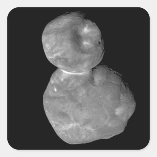 Ultima Thule Arrokoth Kuiper Belt Object Vierkante Sticker (Voorkant)
