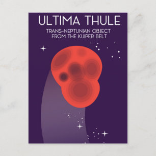 Ultima Thule Keiper Belt ruimte kunst Briefkaart