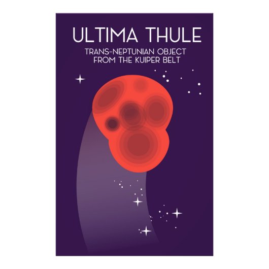Ultima Thule Keiper Belt ruimte kunst Foto Afdruk (Voorkant)