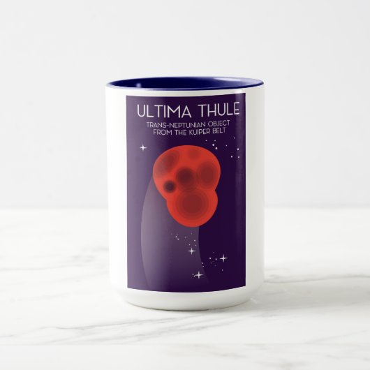 Ultima Thule Keiper Belt ruimte kunst Mok (Midden)