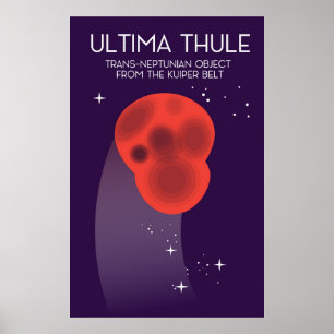 Ultima Thule Keiper Belt ruimte kunst Poster