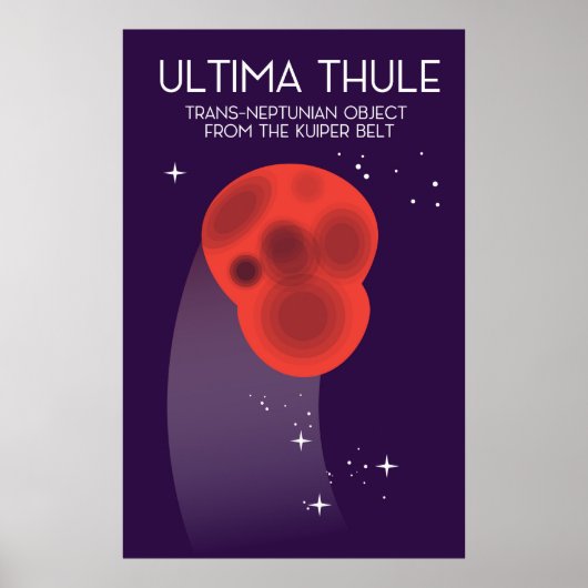 Ultima Thule Keiper Belt ruimte kunst Poster (Voorkant)