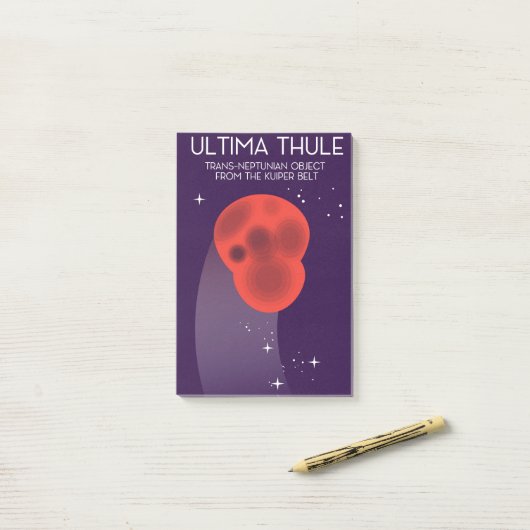 Ultima Thule Keiper Belt ruimtekunst Post-it® Notes (Op bureau)
