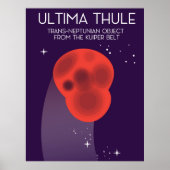 Ultima Thule Keiper Belt ruimtekunst Poster (Voorkant)