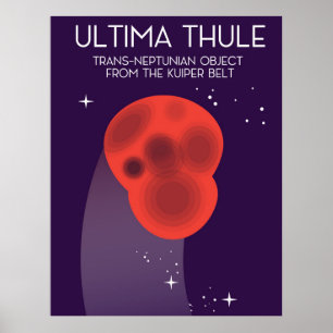 Ultima Thule Keiper Belt ruimtekunst Poster
