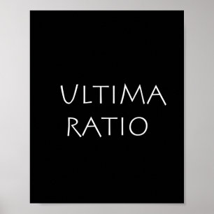Ultima-verhouding Poster