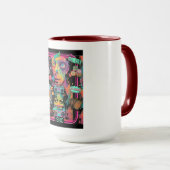 Ultimate 90s Nostalgia Pop Art Collage Mok (Voorkant rechts)