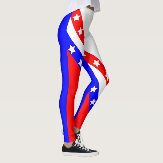 Ultimate American Patriot USA Stars and Stripes Leggings (Rechts)