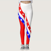 Ultimate American Patriot USA Stars and Stripes Leggings (Voorkant)