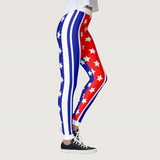Ultimate American Patriot USA Stars and Stripes Leggings (Rechts)