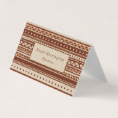 Ultimate Boho Folded Visitekaartje QR-code (Voorkant)