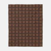 Ultimate Chocolate Lovers Chocolate Block Fleece Deken (Voorkant)