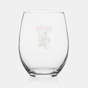 Ultimate Crossover Christelijke Basketbal Vintage Wijnglas Zonder Voet